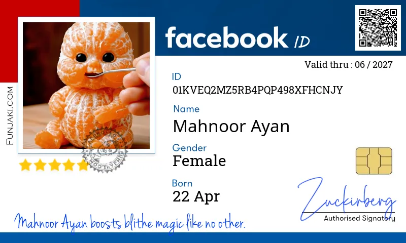 Facebook ID Card