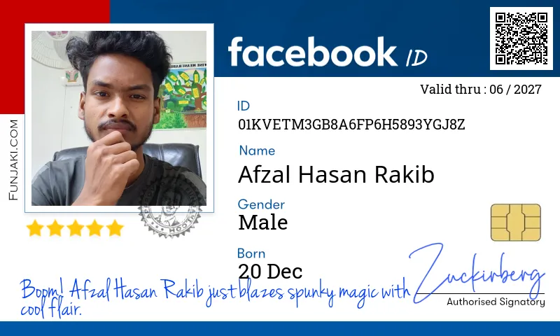 Facebook ID Card