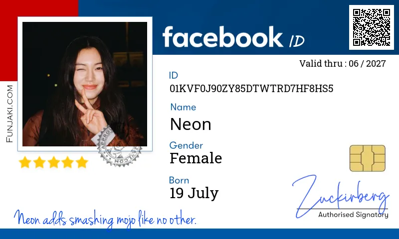 Facebook ID Card