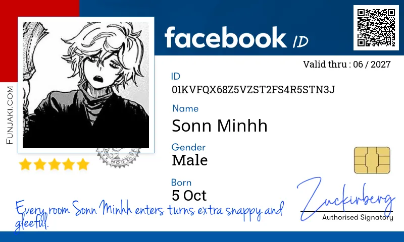 Facebook ID Card