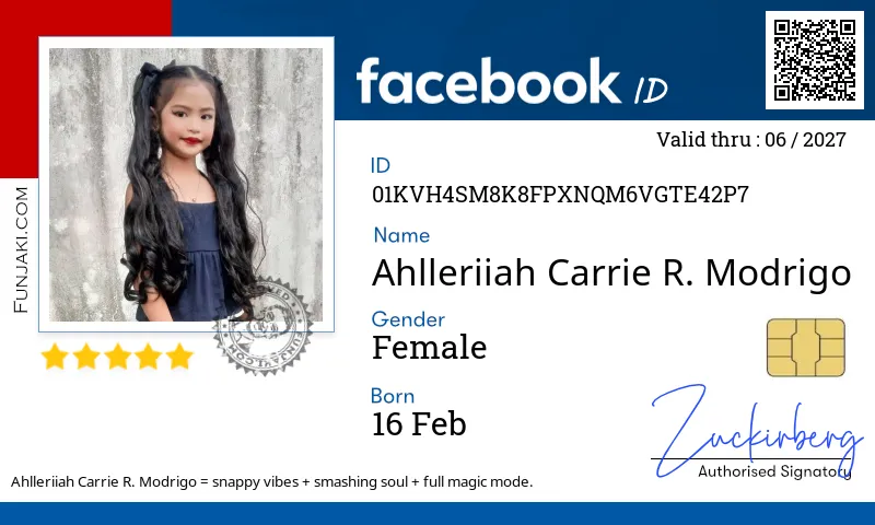 Facebook ID Card