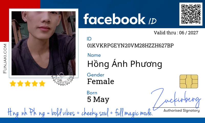 Facebook ID Card