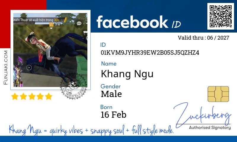 Facebook ID Card