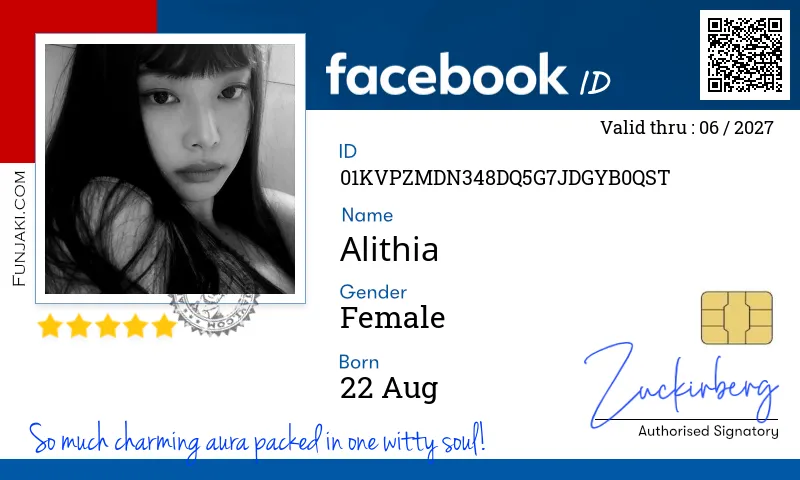 Facebook ID Card