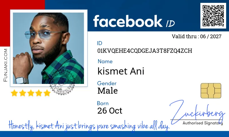 Facebook ID Card