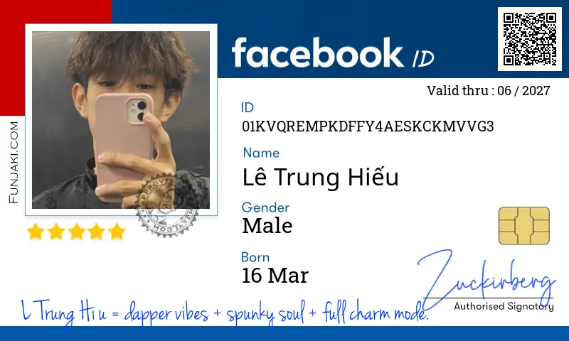 Facebook ID Card