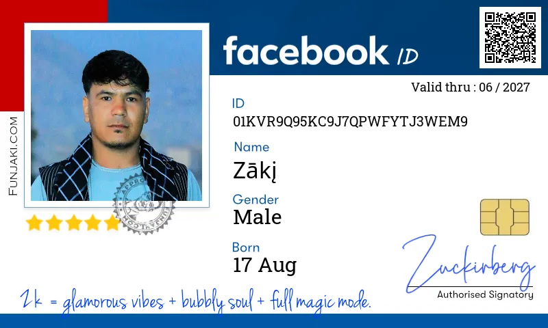 Facebook ID Card