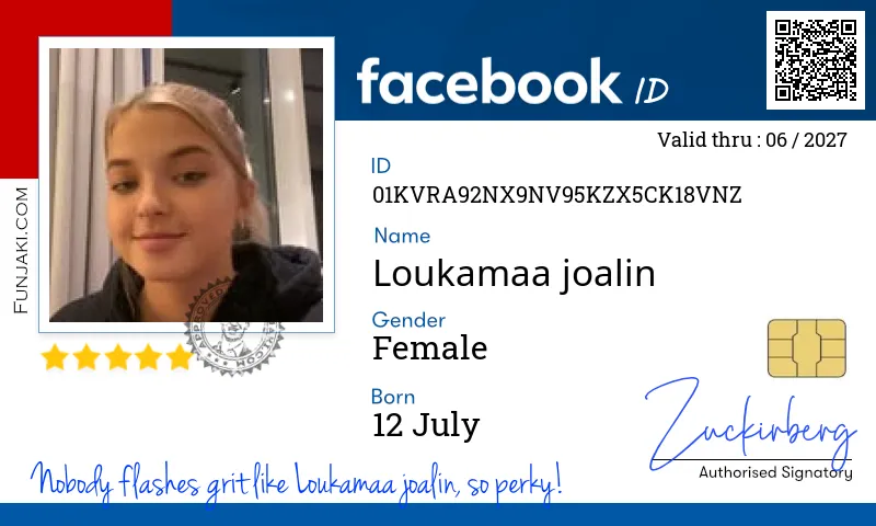 Facebook ID Card