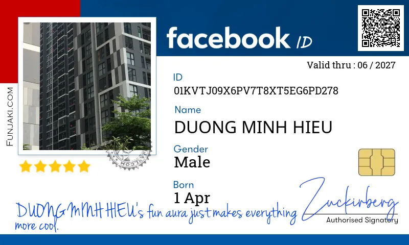 Facebook ID Card
