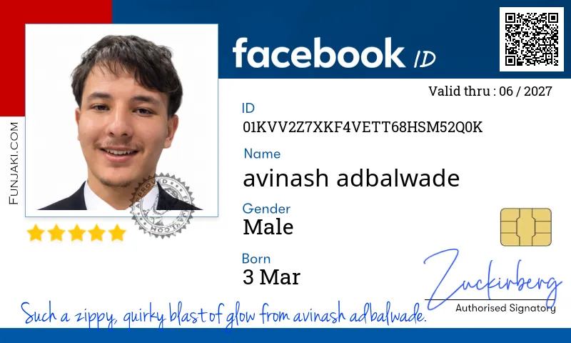 Facebook ID Card