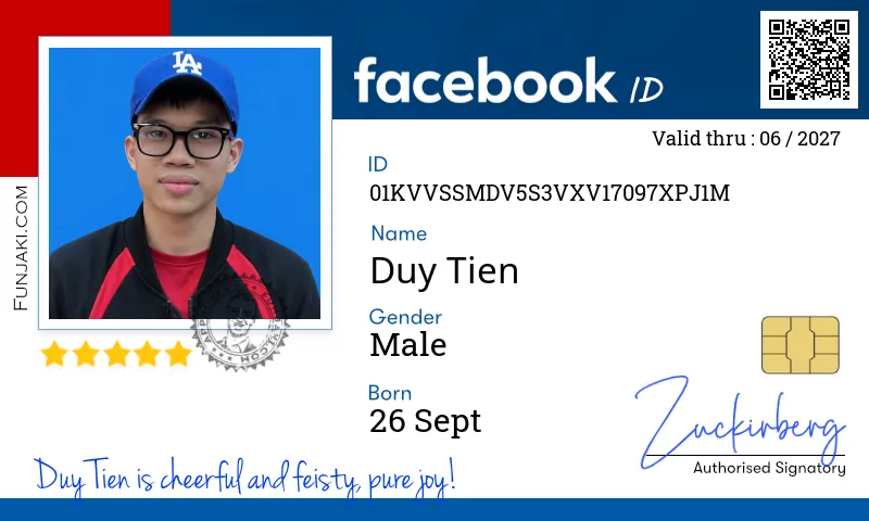 Facebook ID Card