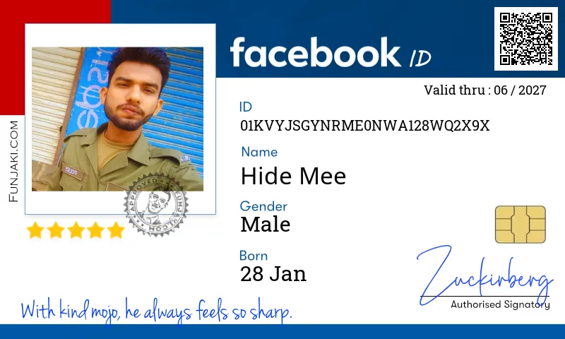 Facebook ID Card