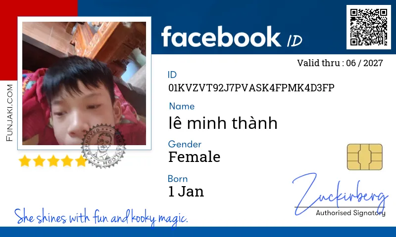 Facebook ID Card