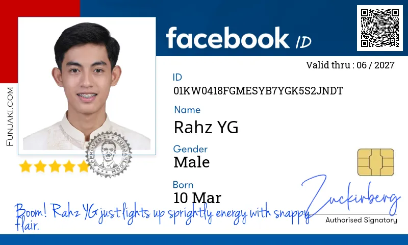 Facebook ID Card