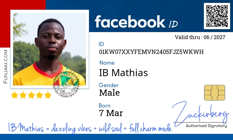 Facebook ID Card