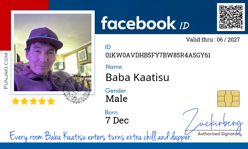 Facebook ID Card