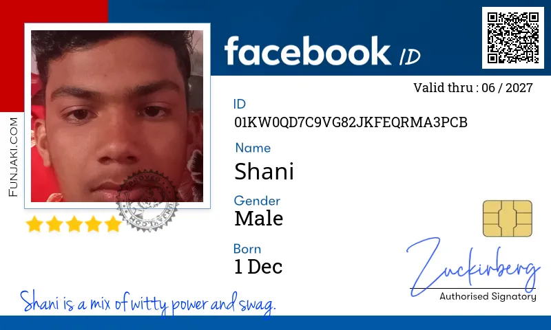 Facebook ID Card