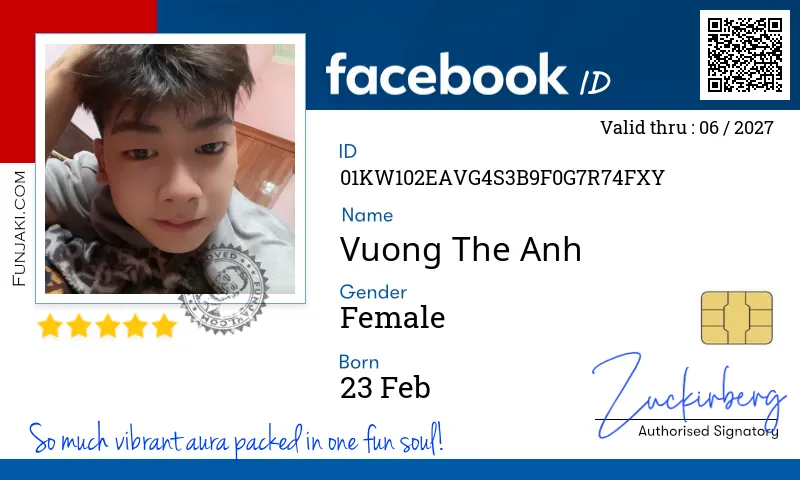 Facebook ID Card