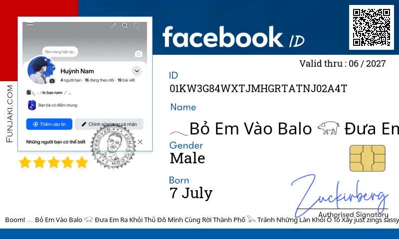 Facebook ID Card