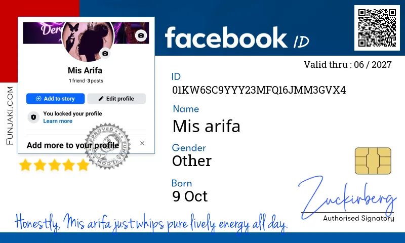 Facebook ID Card