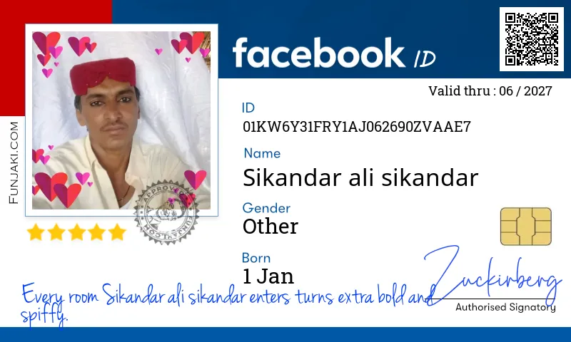 Facebook ID Card