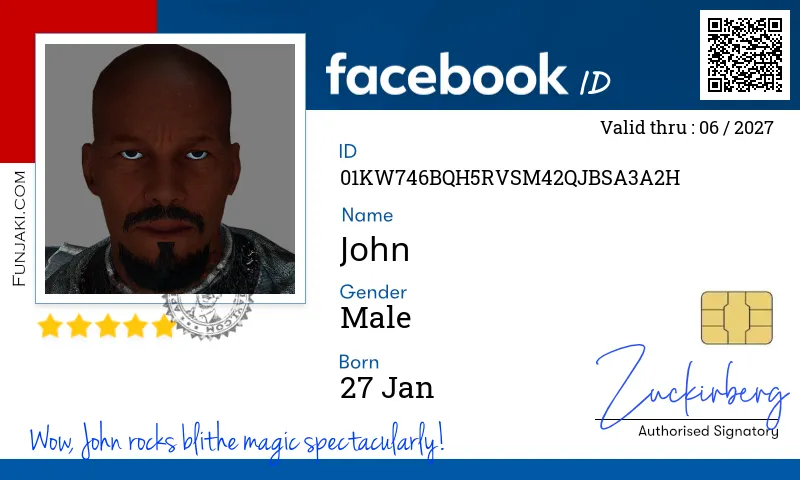 Facebook ID Card