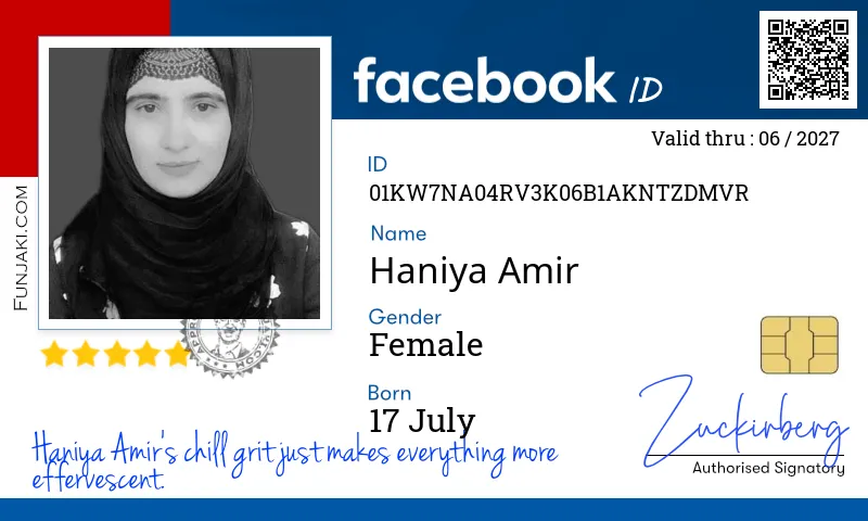 Facebook ID Card