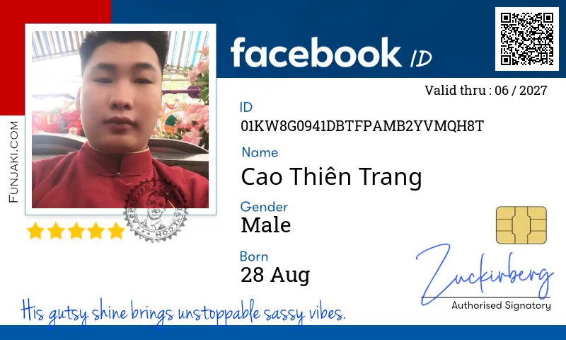 Facebook ID Card