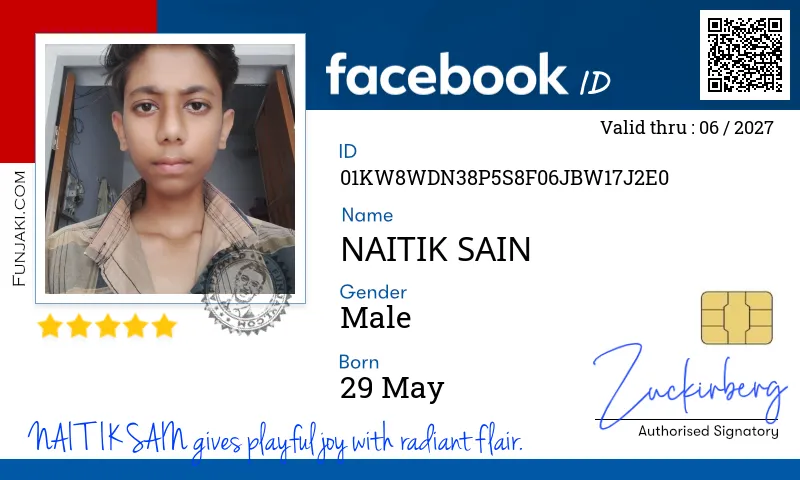 Facebook ID Card