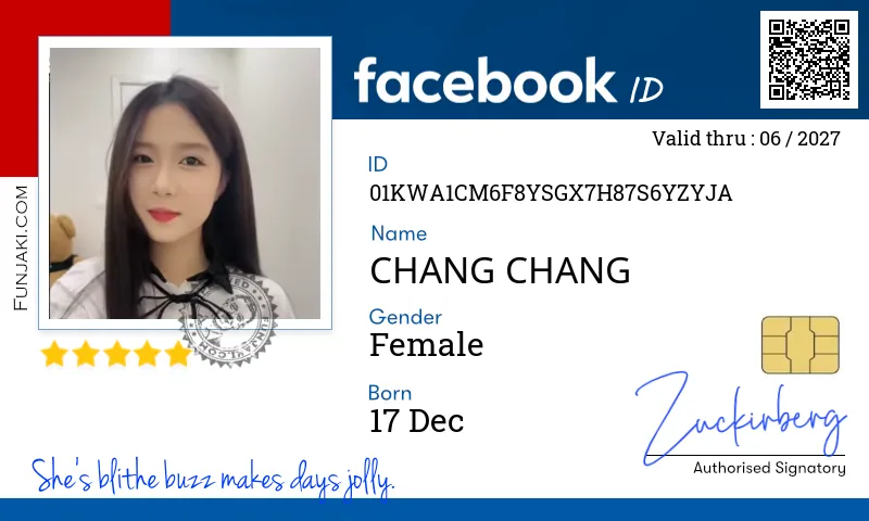 Facebook ID Card