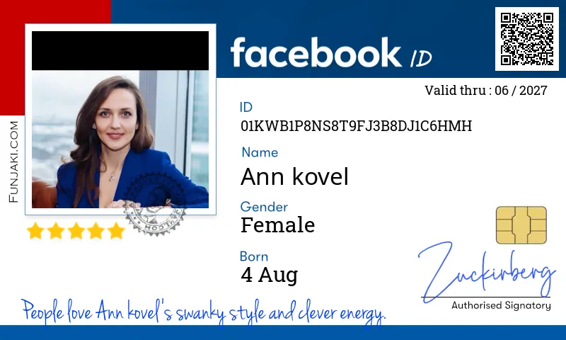 Facebook ID Card