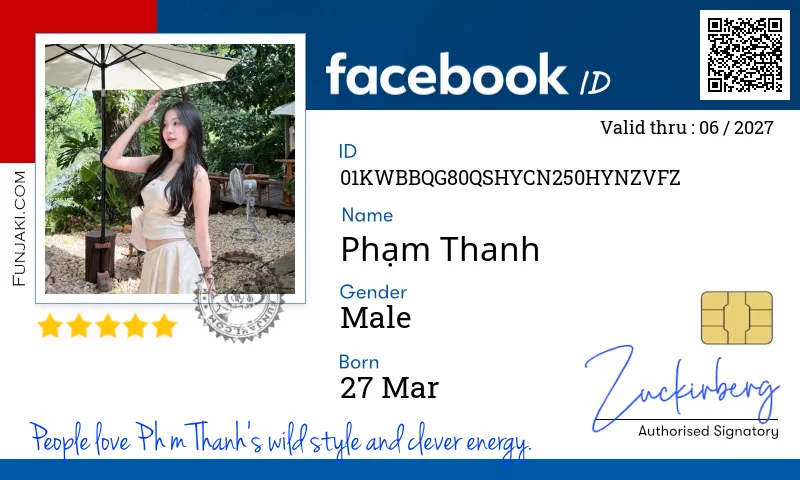Facebook ID Card