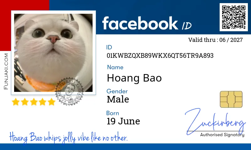 Facebook ID Card
