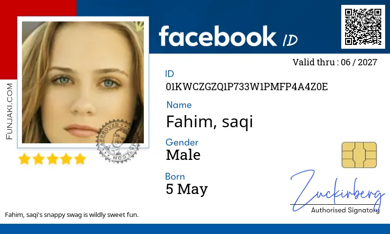 Facebook ID Card