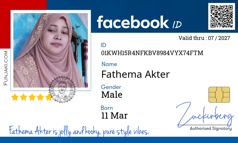 Facebook ID Card
