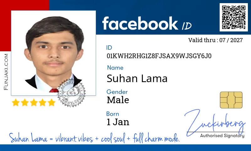 Facebook ID Card