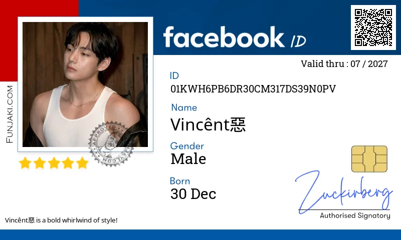 Facebook ID Card
