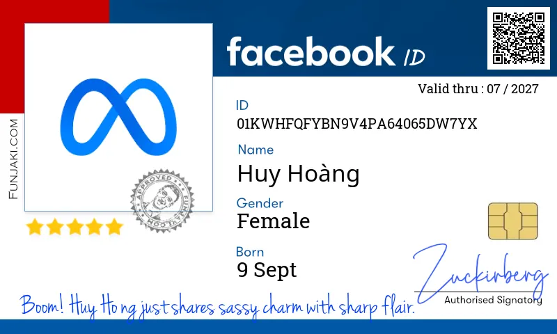 Facebook ID Card