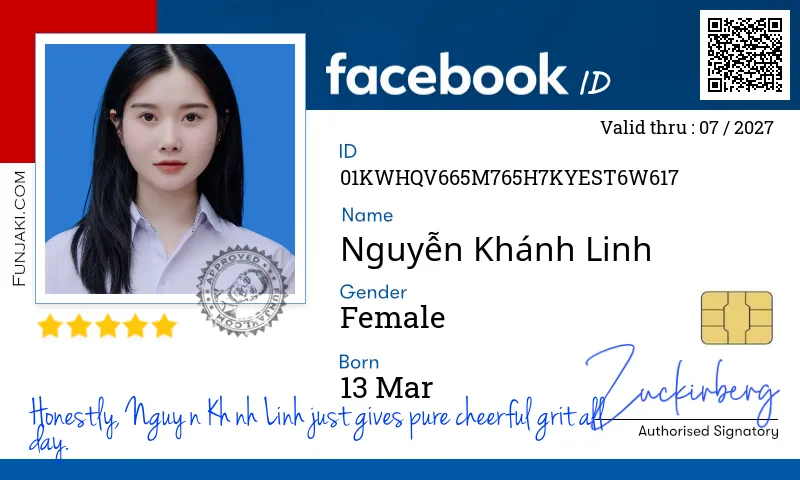 Facebook ID Card