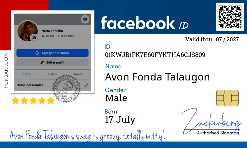 Facebook ID Card