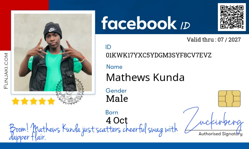 Facebook ID Card