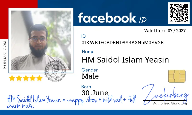 Facebook ID Card