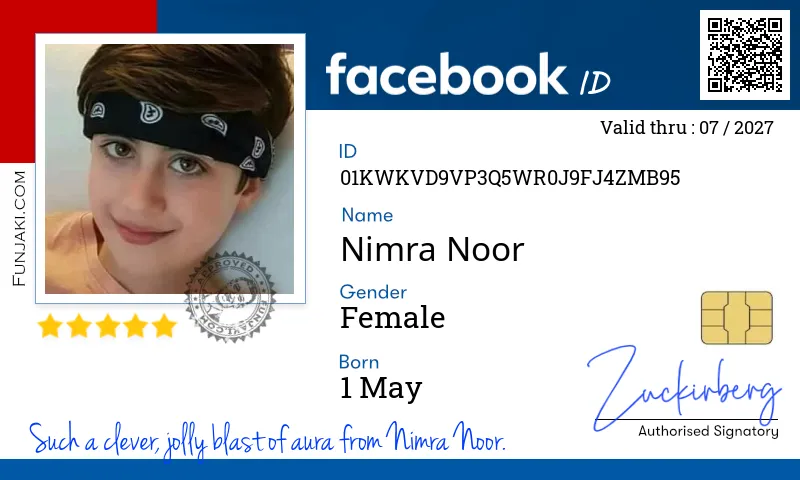 Facebook ID Card