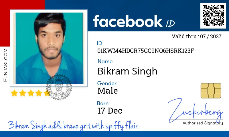 Facebook ID Card