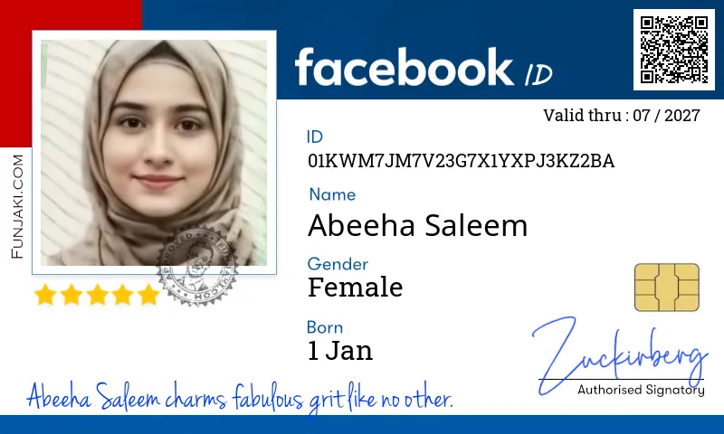Facebook ID Card