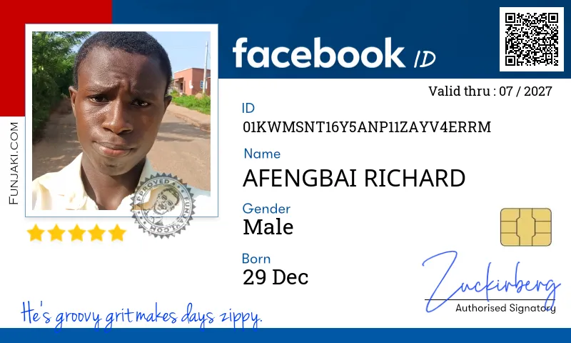 Facebook ID Card