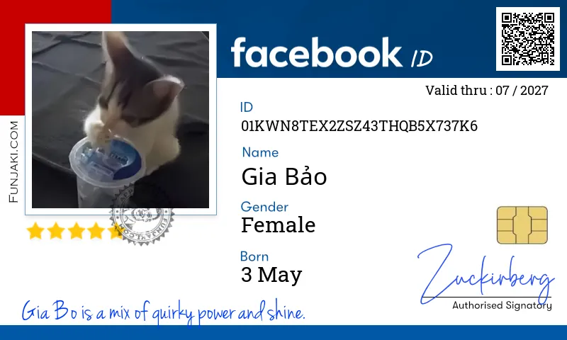 Facebook ID Card