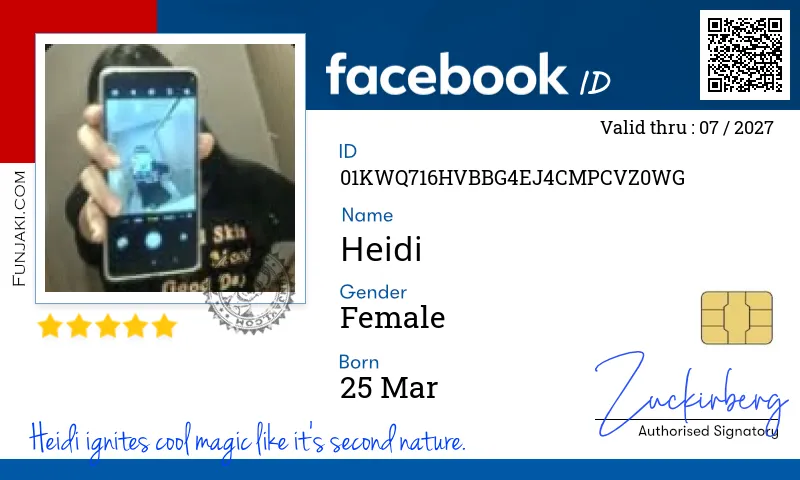 Facebook ID Card
