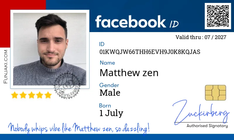 Facebook ID Card
