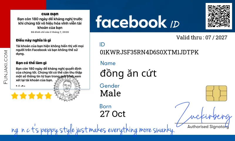 Facebook ID Card